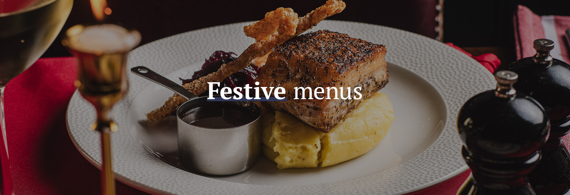 Christmas menu at The Commercial